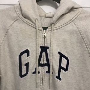 GAP logo girls cream hoodie size L